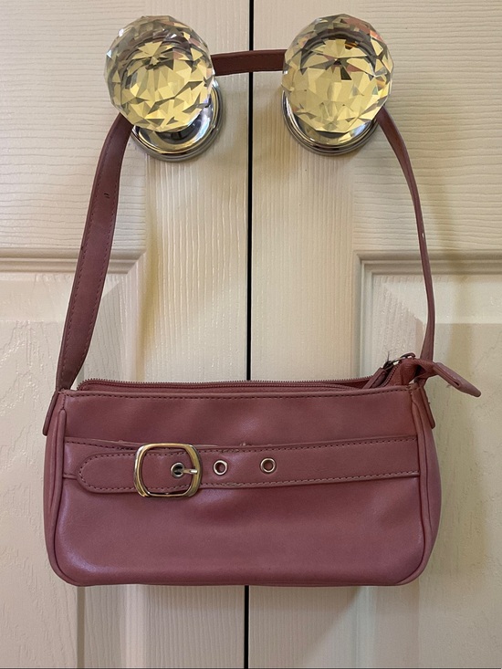Nine & Co. Handbags - Nine & Co. Dusty Rose Shoulder Bag with Buckle Detail